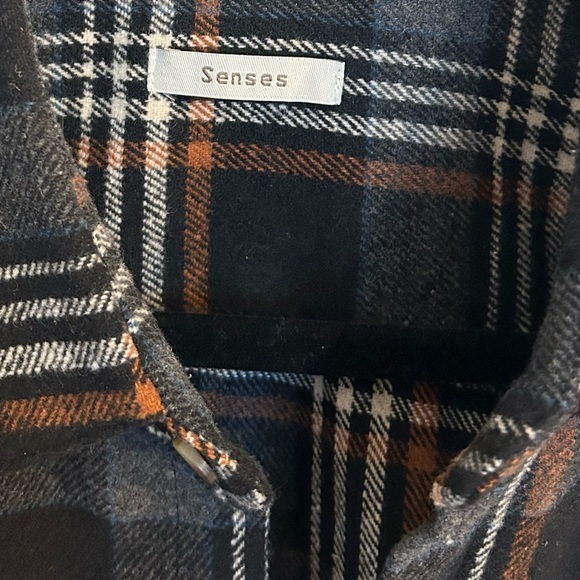 NWOT Plaid Over Shirt - Picture 2 of 4